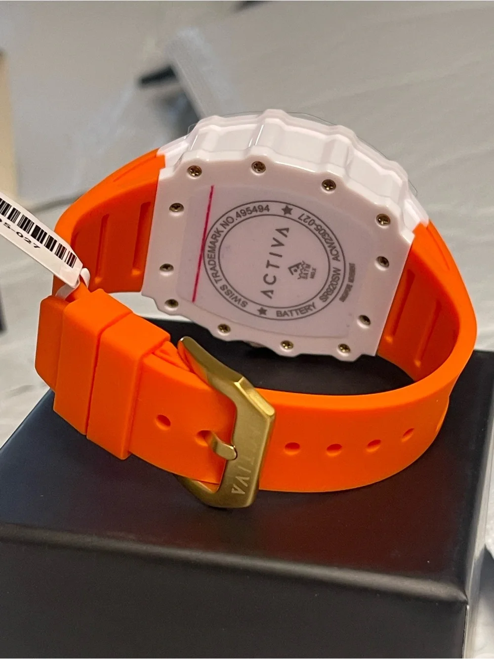 Activa Fury X Invicta Men's Watch w/ Skeleton Dial - 44.3mm, Orange & white New
